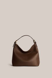 Harper Chocolate Leather Hobo