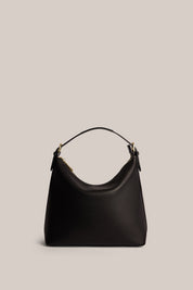 Harper Black Leather Hobo