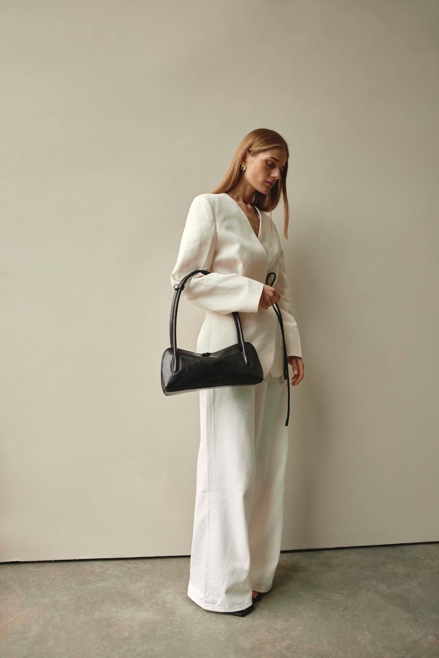 Fallon Black Shoulder Bag