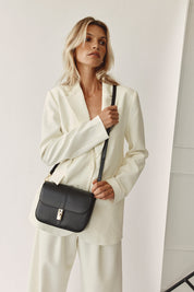 Carly Black Square Crossbody