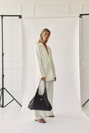 Grace Large Black East West Tote