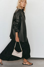 Ashley Ivory Leather Crossbody Bag