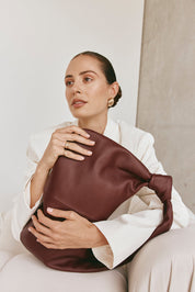 Allegra Bordeaux Knot Crescent