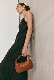 Allegra Mini Tan Knot Crescent