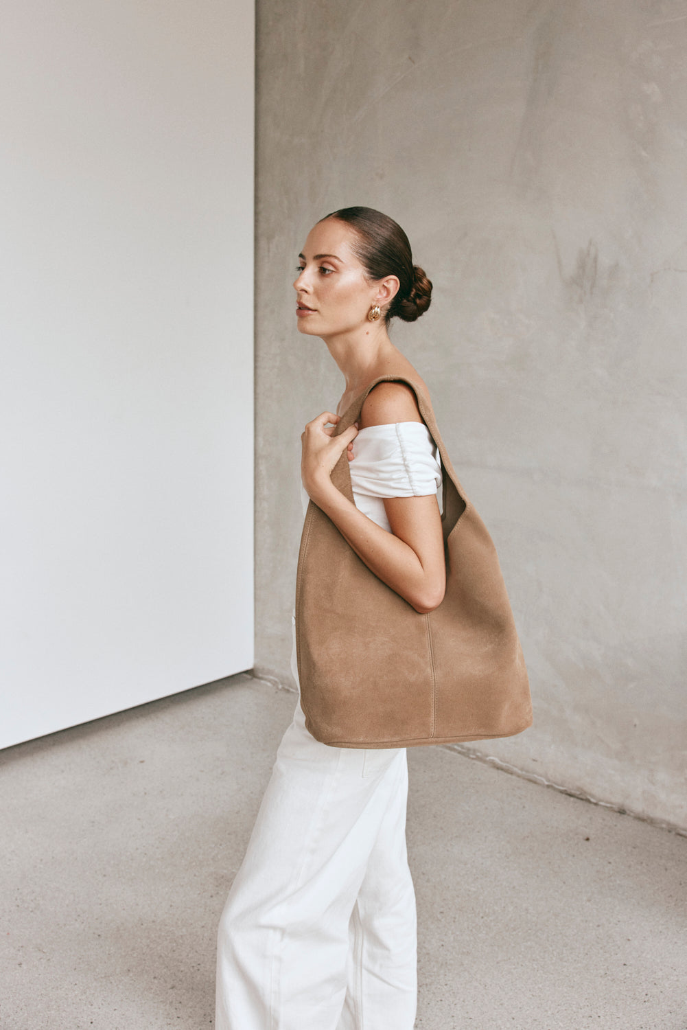 Sienna Brown Suede Hobo