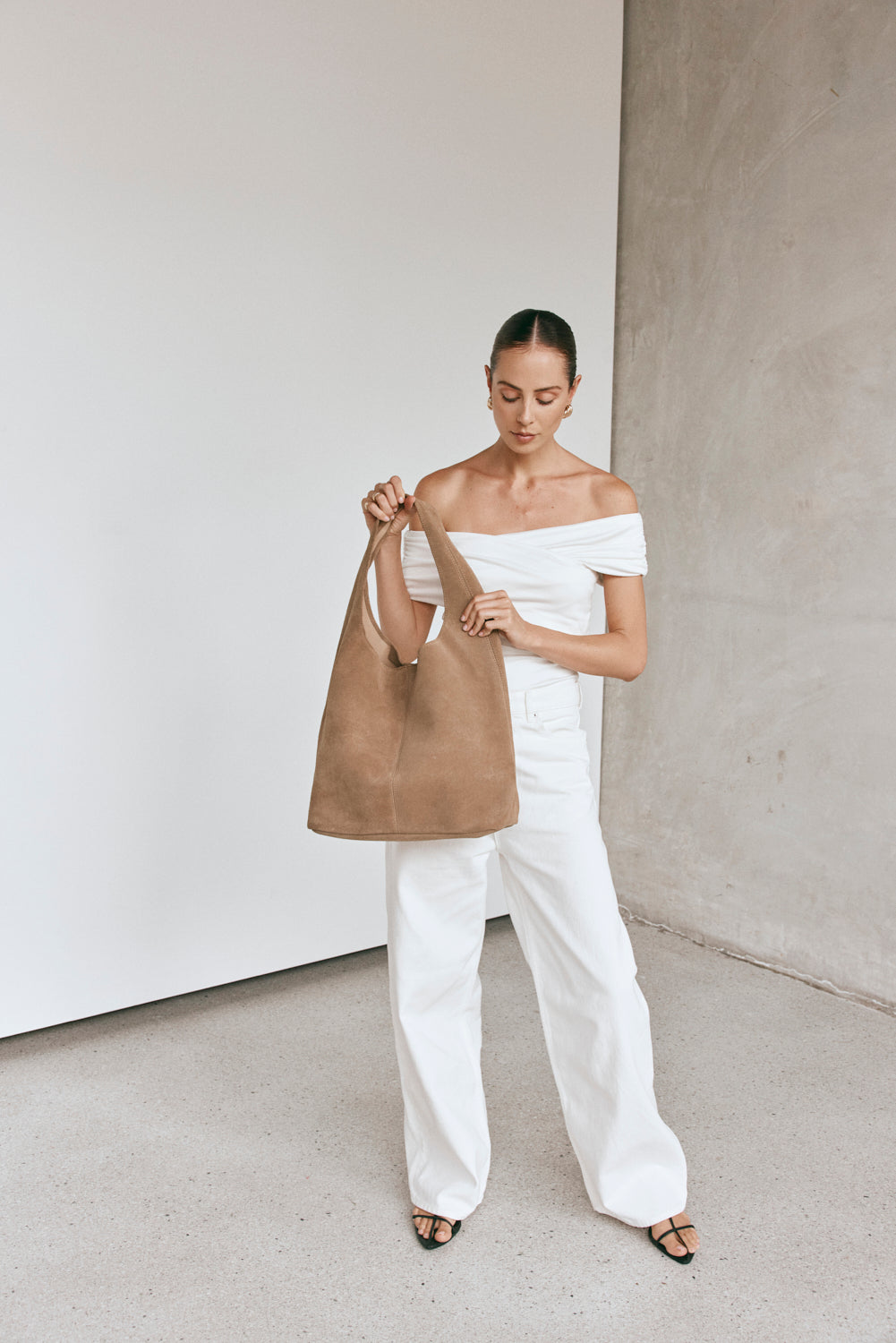 Sienna Brown Suede Hobo