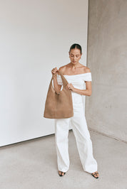 Sienna Brown Suede Hobo