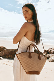 Jamie Tan Raffia Tote