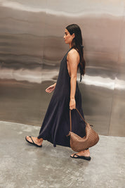 Willa Woven Taupe Hobo