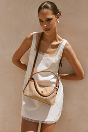 Sloane Resort Top Handle Crossbody Tan