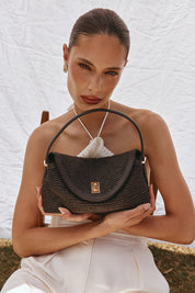 Sloane Resort Top Handle Crossbody Dark Chocolate