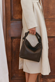 Jess Leather Pouch Dark Chocolate