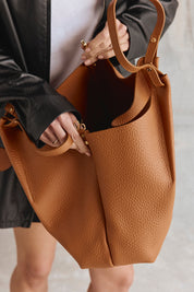 Grace Large Tan East West Tote