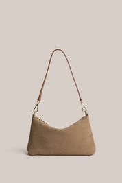 Ashley Brown Suede Crossbody Bag