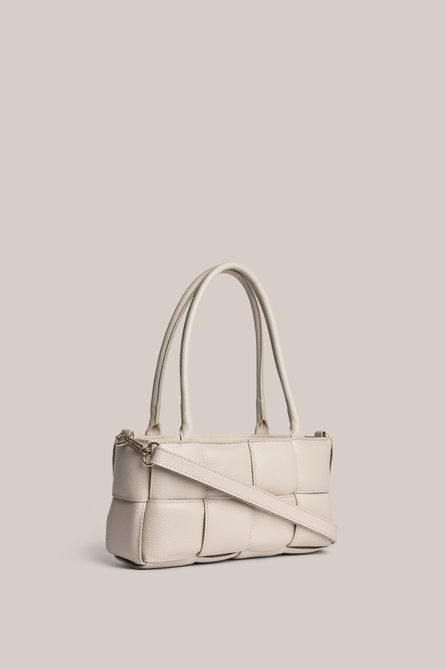 Margot Ivory Woven Baguette