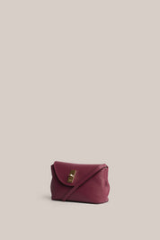 Sloane Mini Bordeaux Leather Crossbody Clutch