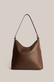 Harper Large Chocolate Leather Hobo