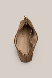 Ashley Brown Suede Crossbody Bag