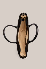 Jamie Black Leather Tote - Slightly Imperfect