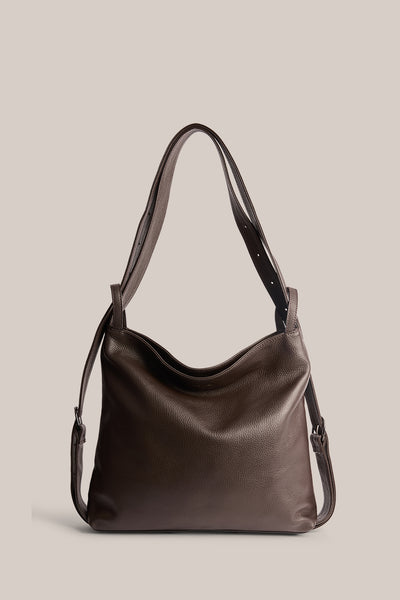 Bella Dark Chocolate 3-in-1 Convertible Backpack Crossbody Tote