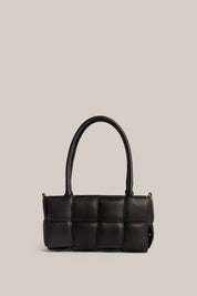 Margot Black Woven Baguette