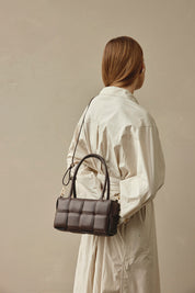 Margot Dark Chocolate Woven Baguette