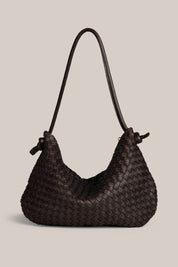 Willa Woven Dark Chocolate Hobo