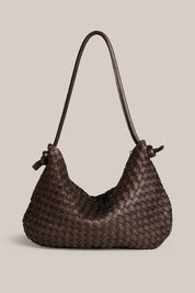 Willa Woven Dark Chocolate Hobo