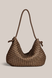 Willa Woven Taupe Hobo
