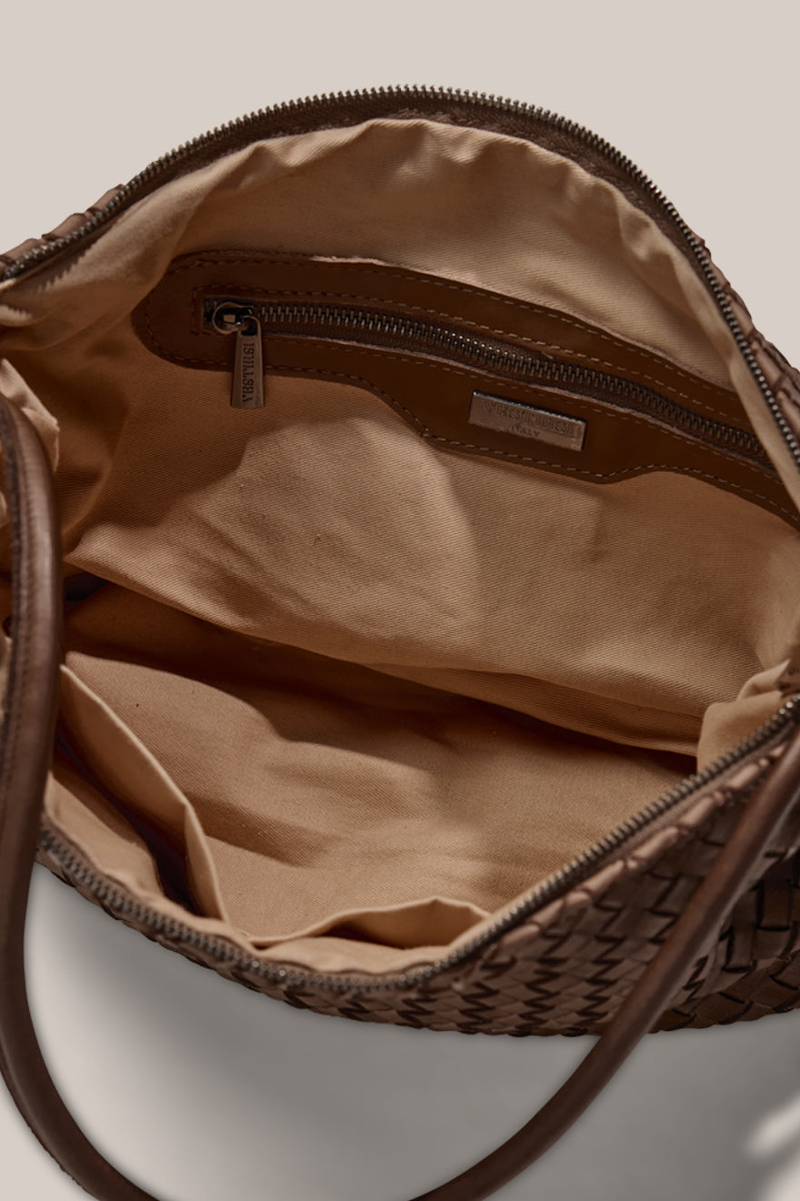 Willa Woven Taupe Hobo