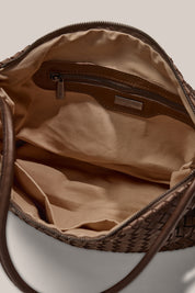 Willa Woven Taupe Hobo