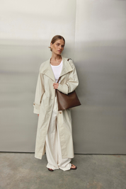 Harper Chocolate Leather Hobo