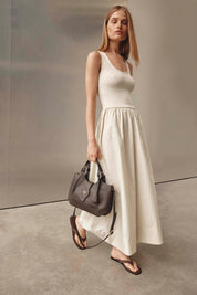 Grace Small Dark Chocolate East West Tote