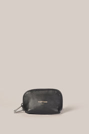 Leather Black Cosmetic Pouch Duo