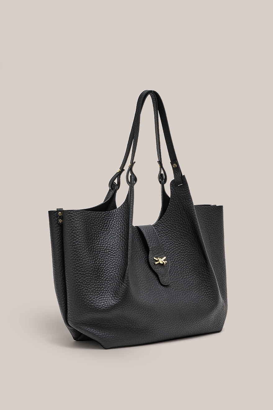 Grace Large Black East West Tote
