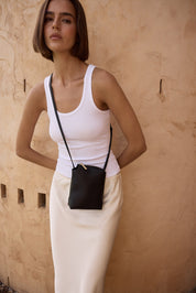 Clara Black Mini Crossbody Bag