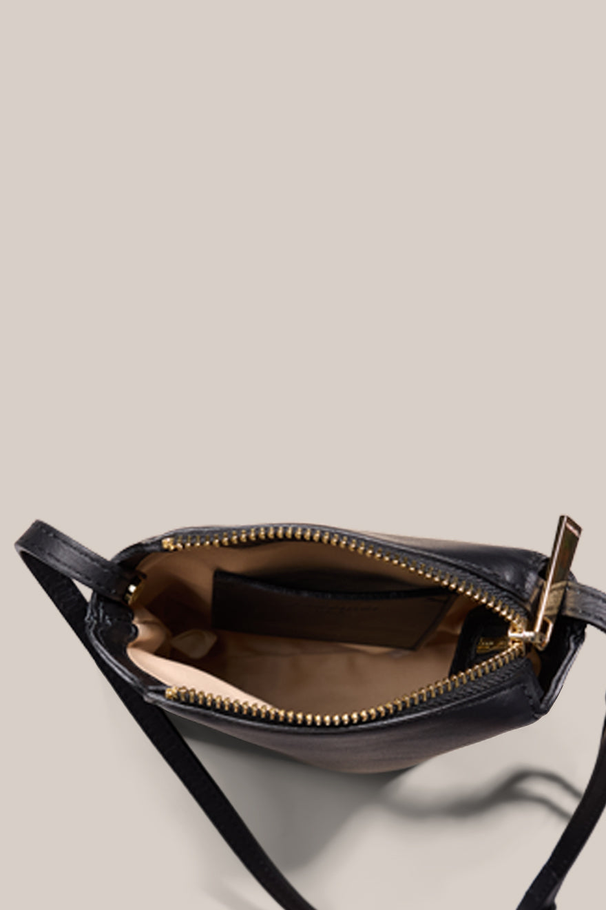 Clara Black Mini Crossbody Bag