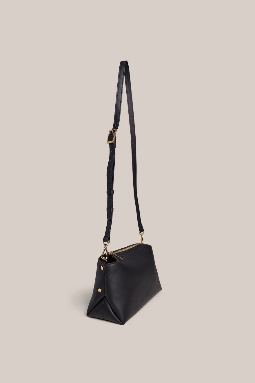 Clara Black Shoulder Crossbody Bag