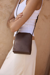Clara Chocolate Mini Crossbody Bag