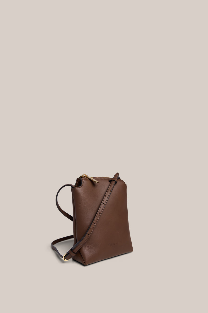 Clara Chocolate Mini Crossbody Bag