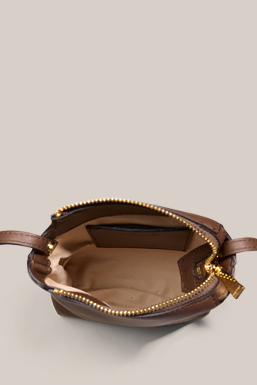 Clara Chocolate Mini Crossbody Bag