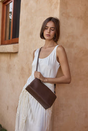 Clara Chocolate Shoulder Crossbody Bag