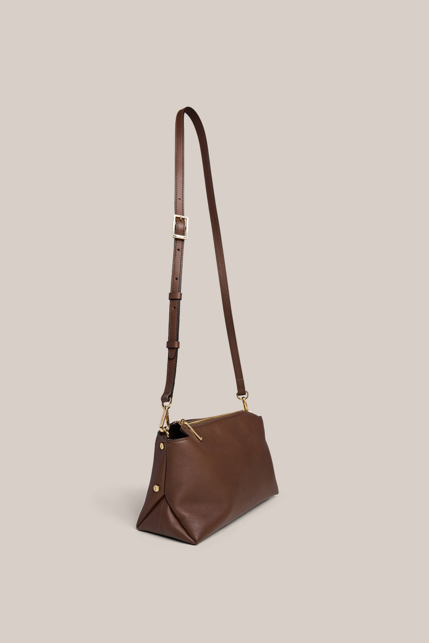 Clara Chocolate Shoulder Crossbody Bag