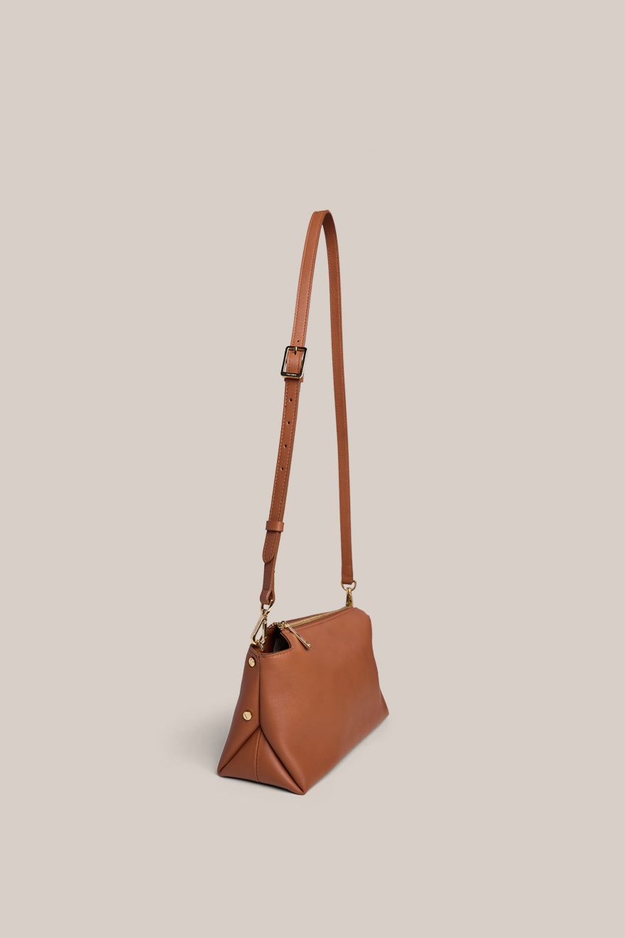 Clara Whiskey Shoulder Crossbody Bag