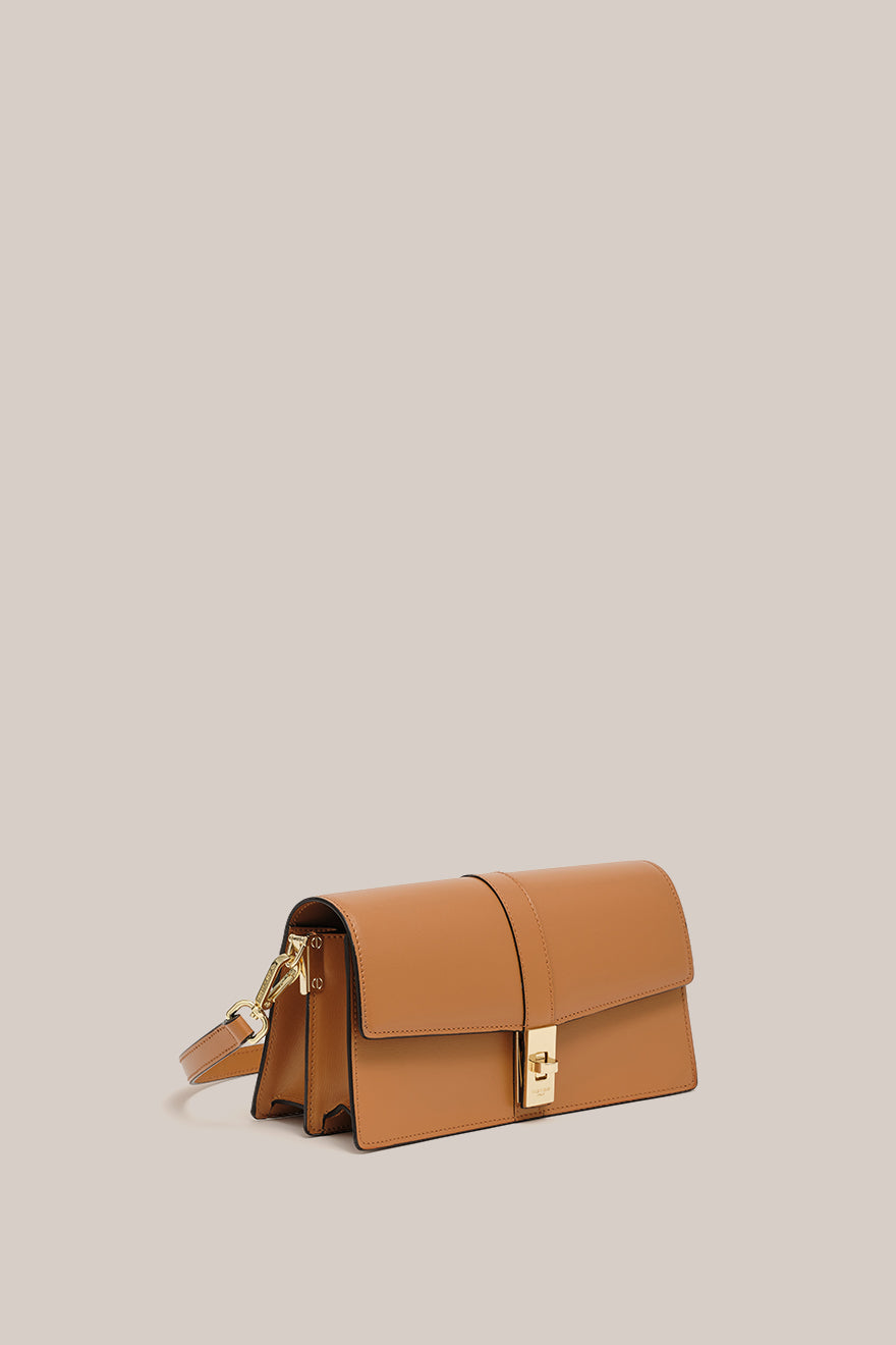 Claudia Camel East West Crossbody