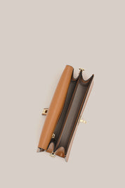 Claudia Camel East West Crossbody