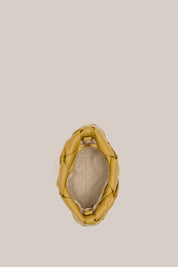 Gabrielle Mustard Woven Leather Bag
