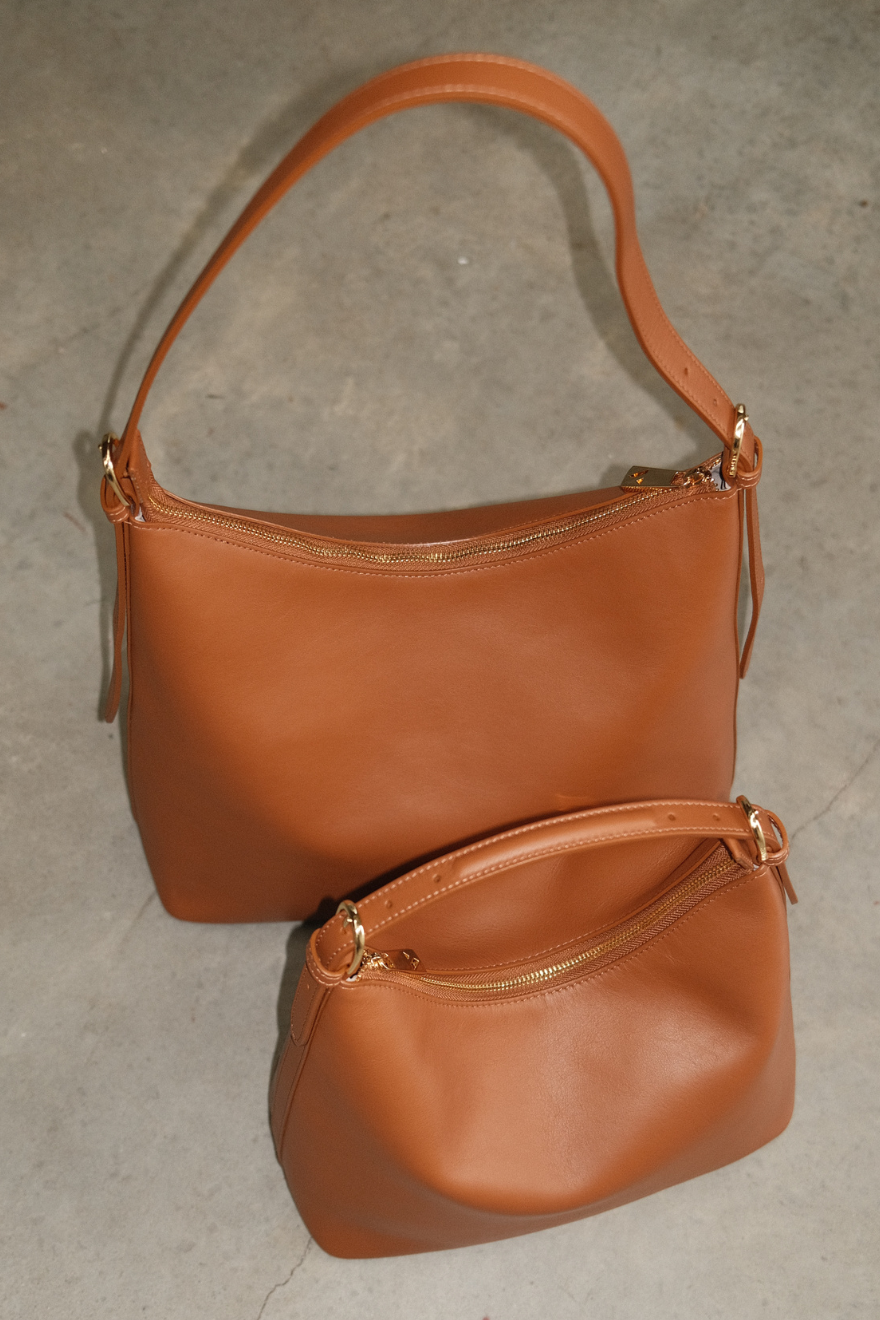Harper Tan Leather Hobo