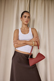 Rita Terracotta Mini Crossbody Bag