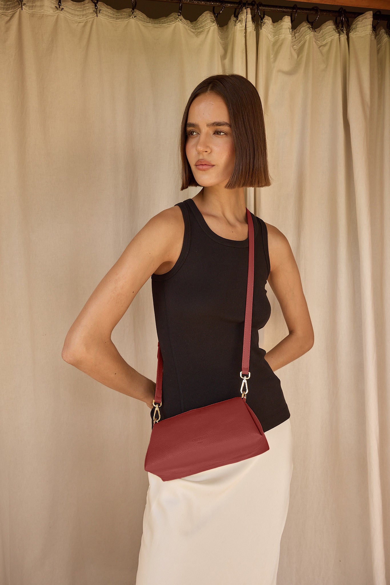 Rita Terracotta Mini Crossbody Bag